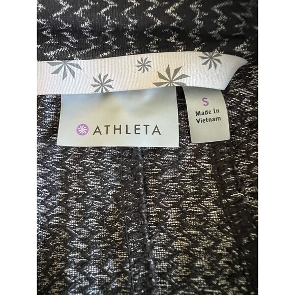 Athleta Heartbeat Hope Herringbone Form Athletic Full Zip Jacket Women’s Small - Picture 6 of 10